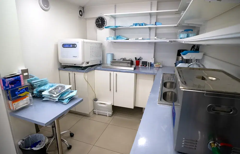 Unidad de esterilización de la clínica