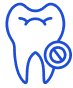 Ícono de motivo de urgencia dental con logo: Dolor severo post extracción dental, manejo inmediato de complicaciones como la alveolitis.